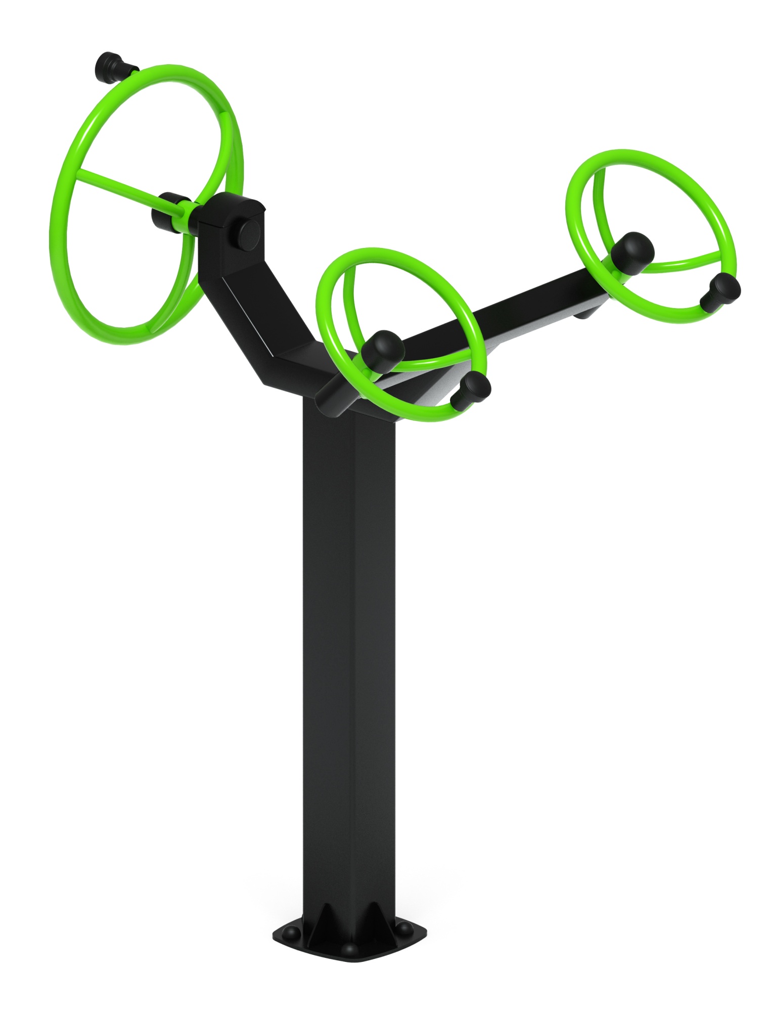 Рули (положение стоя) зеленый - Уличный тренажер - СТ 103-12