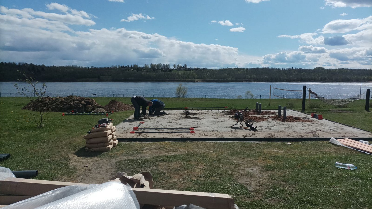 Строительство воркаут площадки для базы отдыха, г. Рыбинск