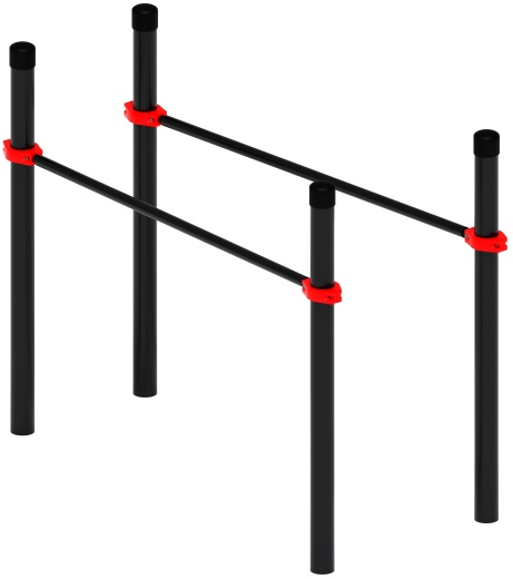 Воркаут ЛОВ 108 красный ВТ 102.09-01