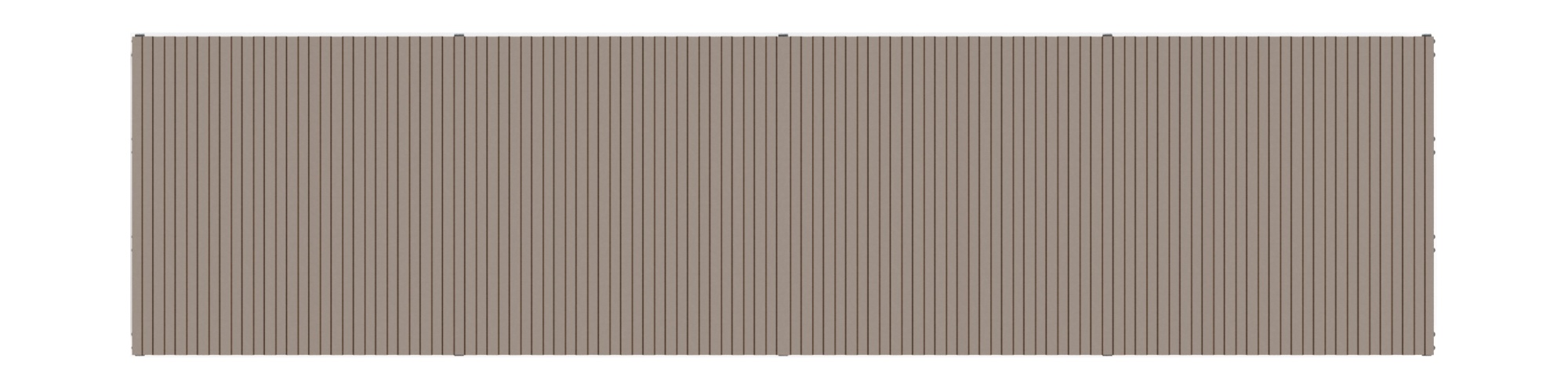 Навес контейнерной площадки для мусора (4 секции) МФ 55.02.03.4-02