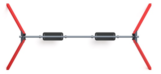 Качели двойные М2 - ИО 12.М.03.03.03-01