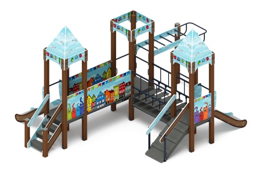 Королевство (Коты) - ДИК 1.15.08-21 - Игровой комплекс H=750