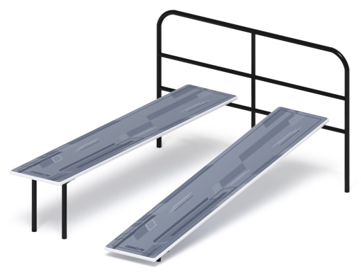 Скамья для пресса двойная (серый) - СО 2.40.04-03