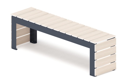 Скамья - МФ 42.02.03-11 (Беленый дуб) Г:380  (под анкера)