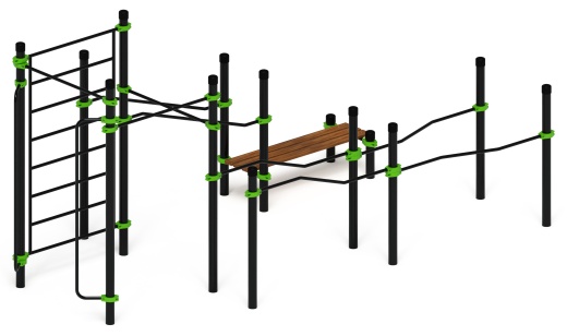Воркаут ЛОВ 108 зеленый ВТ 102.13-02