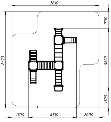 Королевство (Коты) - ДИК 1.15.08-11 - Игровой комплекс H=750