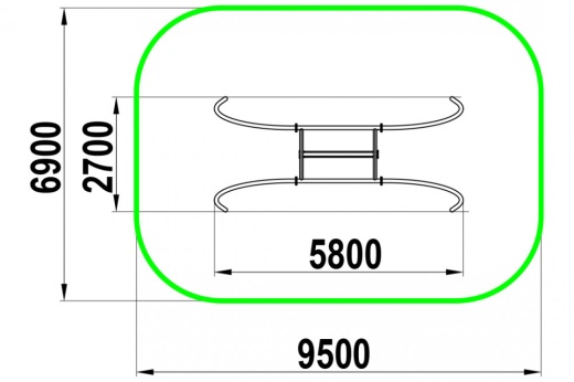 Качели "Канат малый" КАЧ-1.32