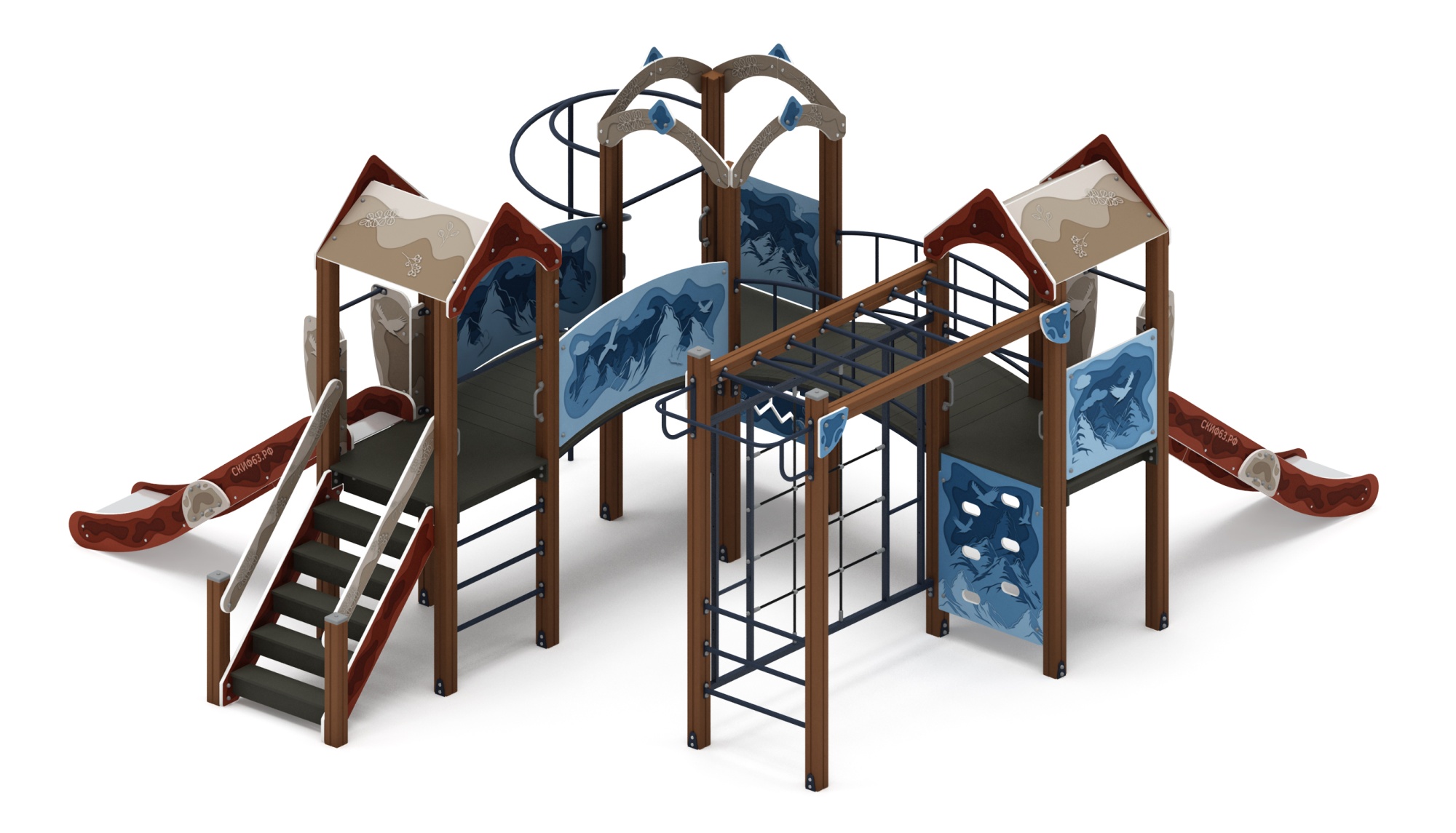 Городок (Алтай) - ДИК 2.01.3.01-04 - Игровой комплекс H=1200