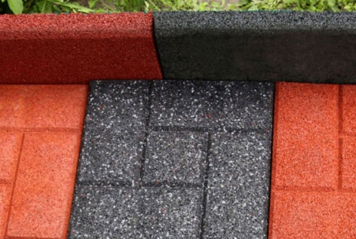 Резиновый бордюр 500х210х50 мм