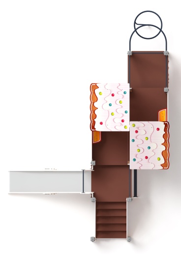 Теремок (Пряничный домик) - ДИК 2.07.01-02 - Игровой комплекс H=1200