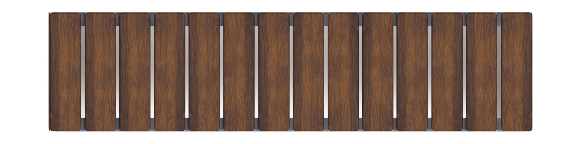 Скамья - МФ 42.02.03-10 (Темный дуб) Г:380  (под анкера)