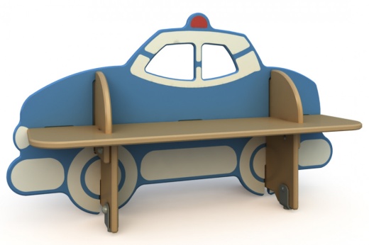 Скамейка детская "Полицейская машина" СД-1.12