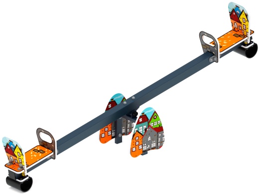 Качалка балансир со спинкой большой (Город) - ИО 21.М.01.05-П.04