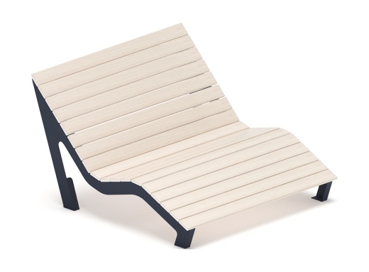 Шезлонг парковый - МФ 42.03.01-21 (Светлый дуб) Д:1500  (под анкера)