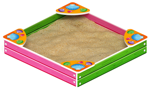 Песочница средняя Лукоморье (Ракушки) - ИО 5.25.01-01