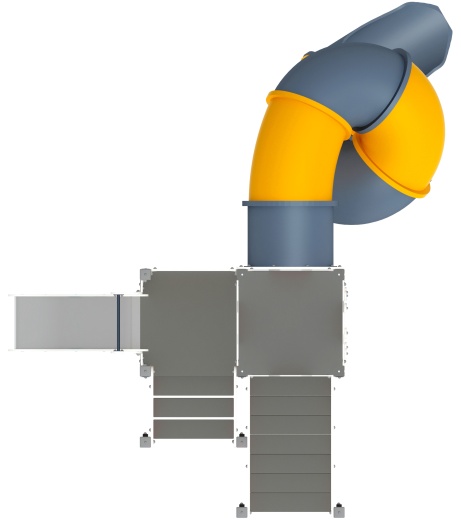 Детский игровой комплекс Буровая горка труба винтовая Н 2000, горка 750 ДИК 2.28.02-01