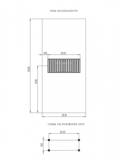 Пергола беседка с качелями - МФ 78.05.01-01 /без поликарбоната/