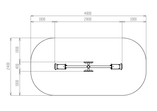 Качалка балансир со спинкой большой (Полянка) - ИО 21.М.01.05-П.02