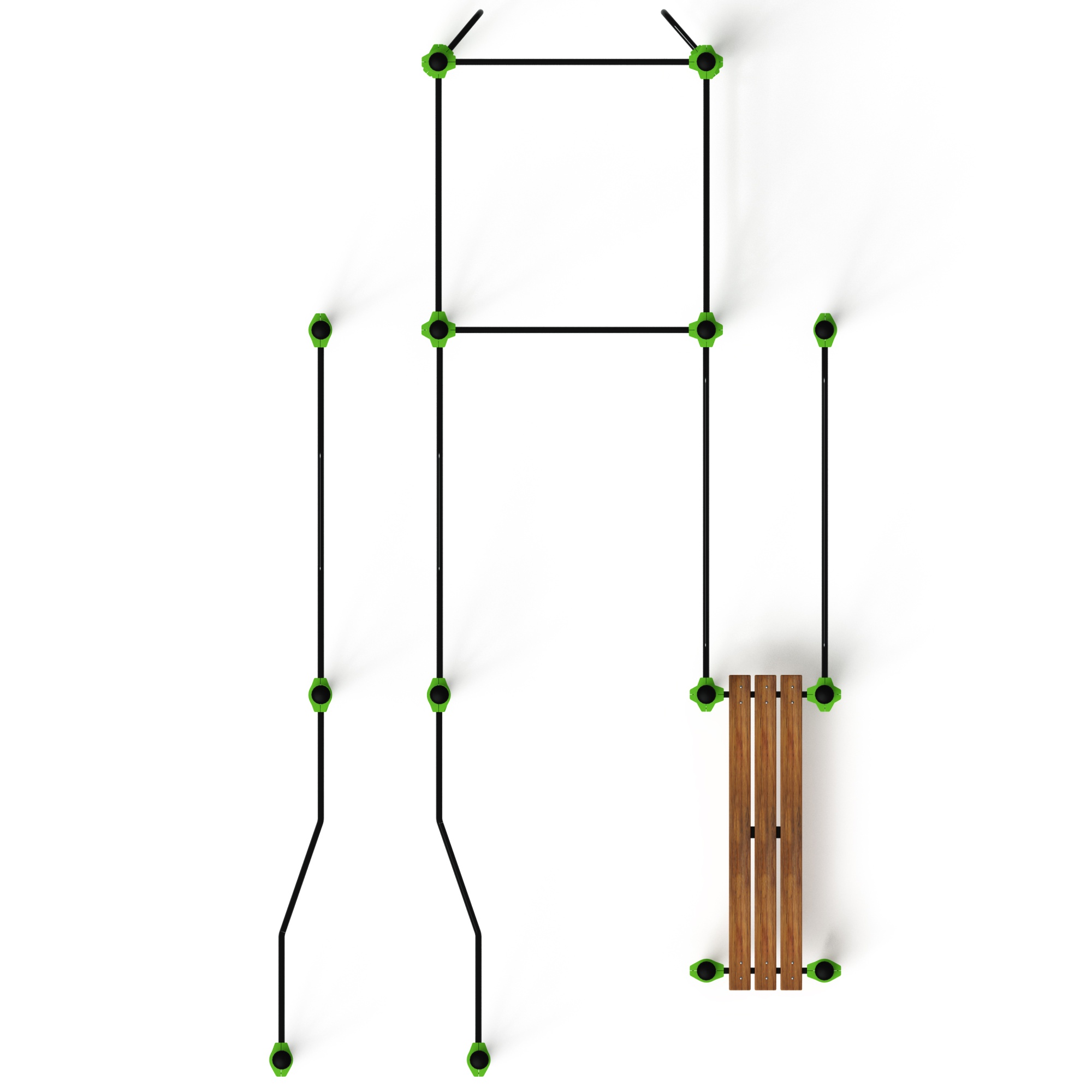 Воркаут ЛОВ 108 зеленый ВТ 102.13-02