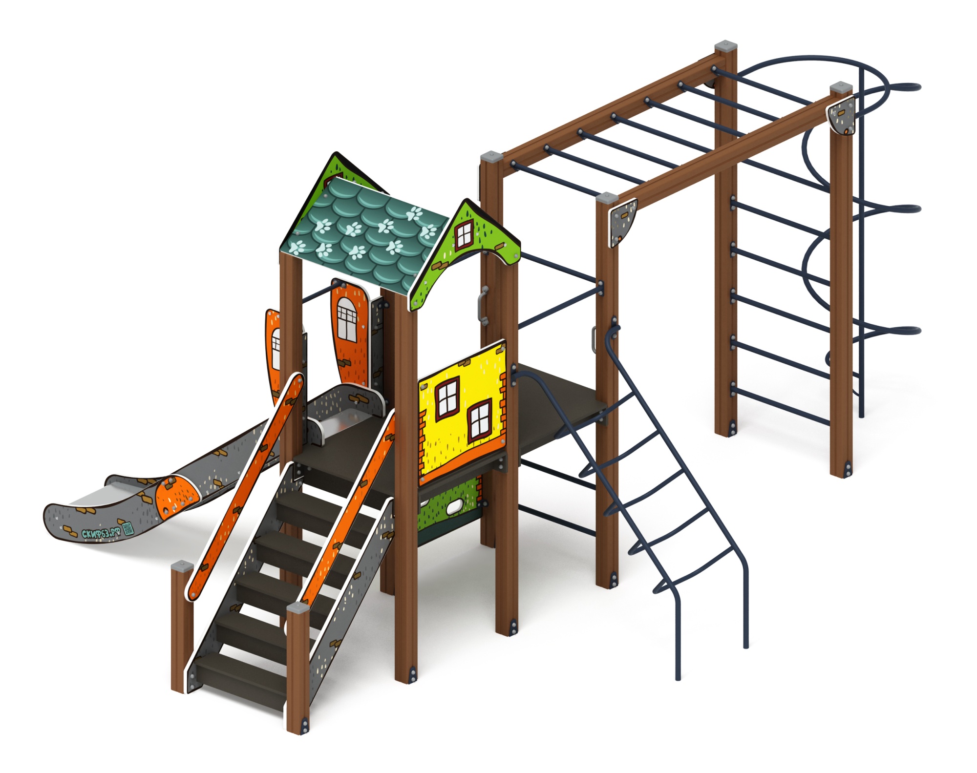 Играйте с нами (Город) - ДИК 2.01.1.08-01 - Игровой комплекс H=1200