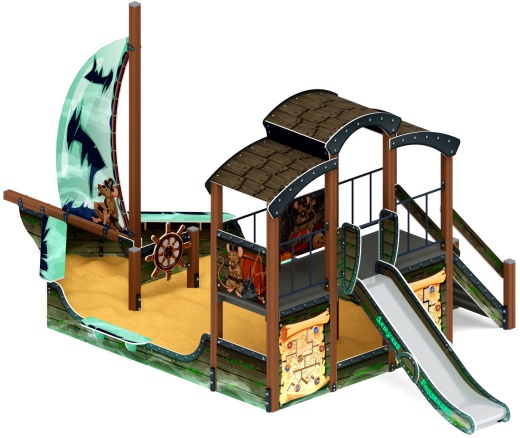 Парусник (Летучий Голландец) - ДИК 2.03.3.01-04 - Игровой комплекс Н=1200