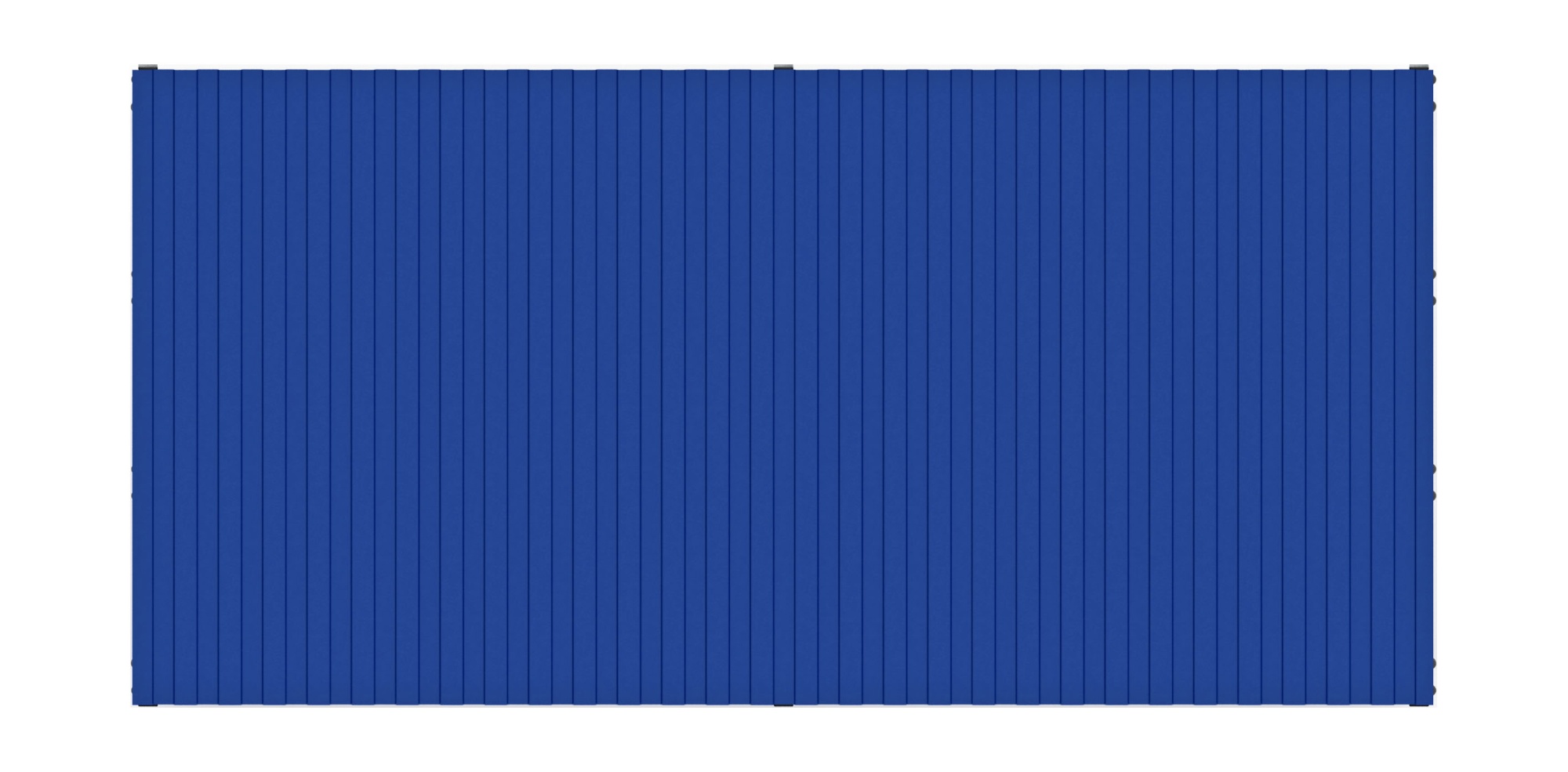 Навес контейнерной площадки для мусора (синий) (2 секции) МФ 55.02.03-03