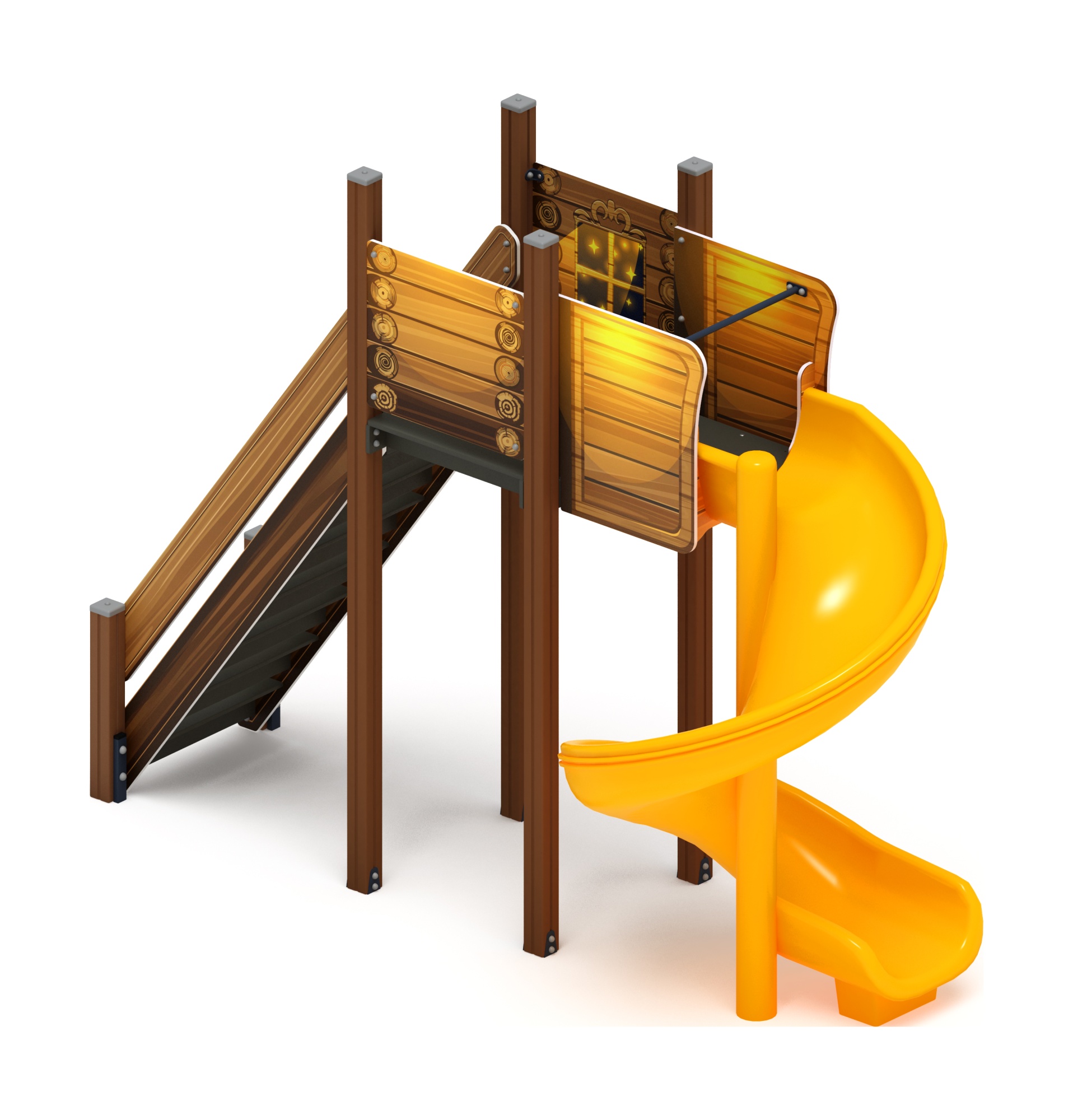 Горка винтовая - ИО 43.01.01-02.И1 - (ЭКО) H=2000