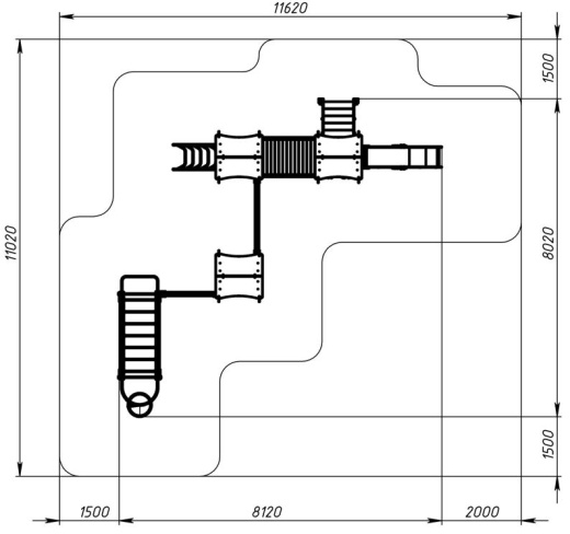 Лукоморье - ДИК 2.25.07-01.С - Игровой комплекс H=1200