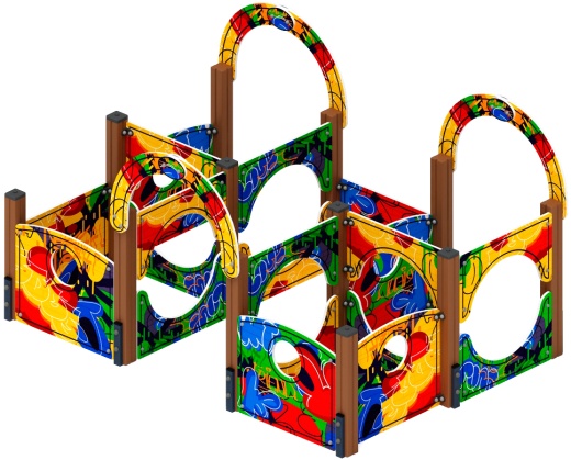 Лабиринт Кубик 2 (граффити) МФ 20.01.02-10