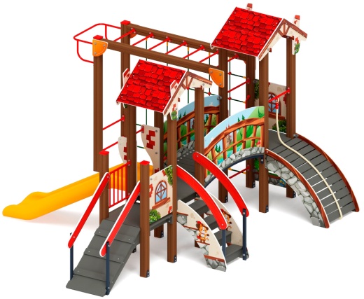 В гостях у сказки горка пластиковая Н 900 ДИК 1.05.01-26