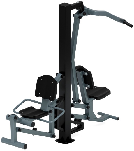 Тяга верхняя+Флекс (серый) - Уличный тренажер - СТ 021-13.П