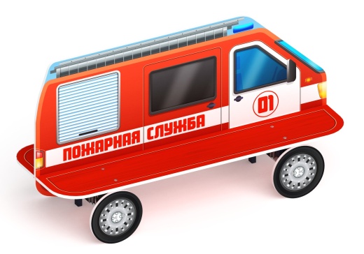 Пожарная машина - Скамейка детская - МФ 41.03.01-01