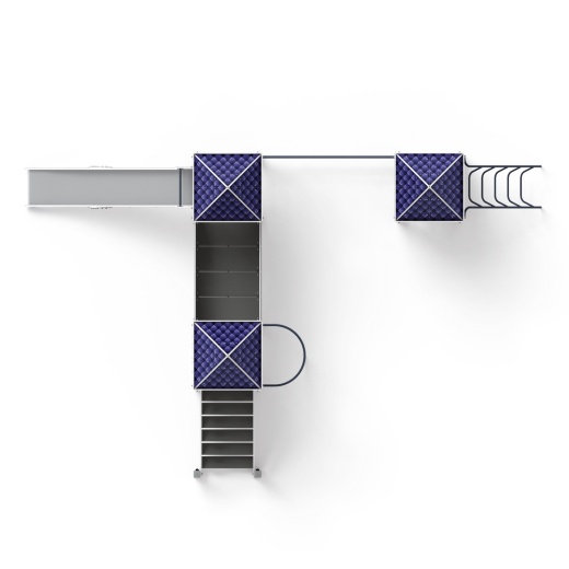 Замок (Пиксель) - ДИК 2.18.05-03 - Игровой комплекс H=1500