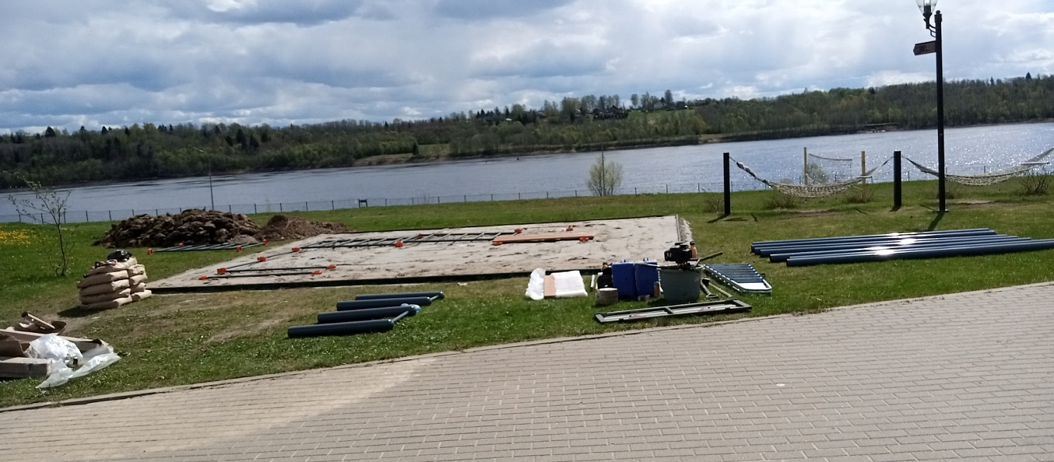 Строительство воркаут площадки для базы отдыха, г. Рыбинск