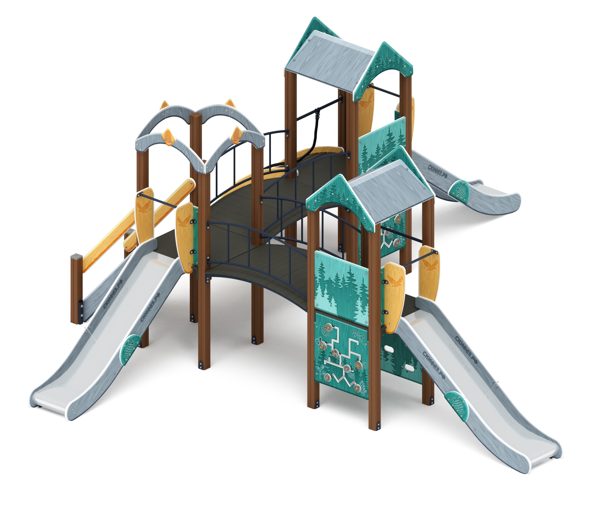 Городок (Тайга) - ДИК 2.01.3.03-33 - Игровой комплекс H=1200