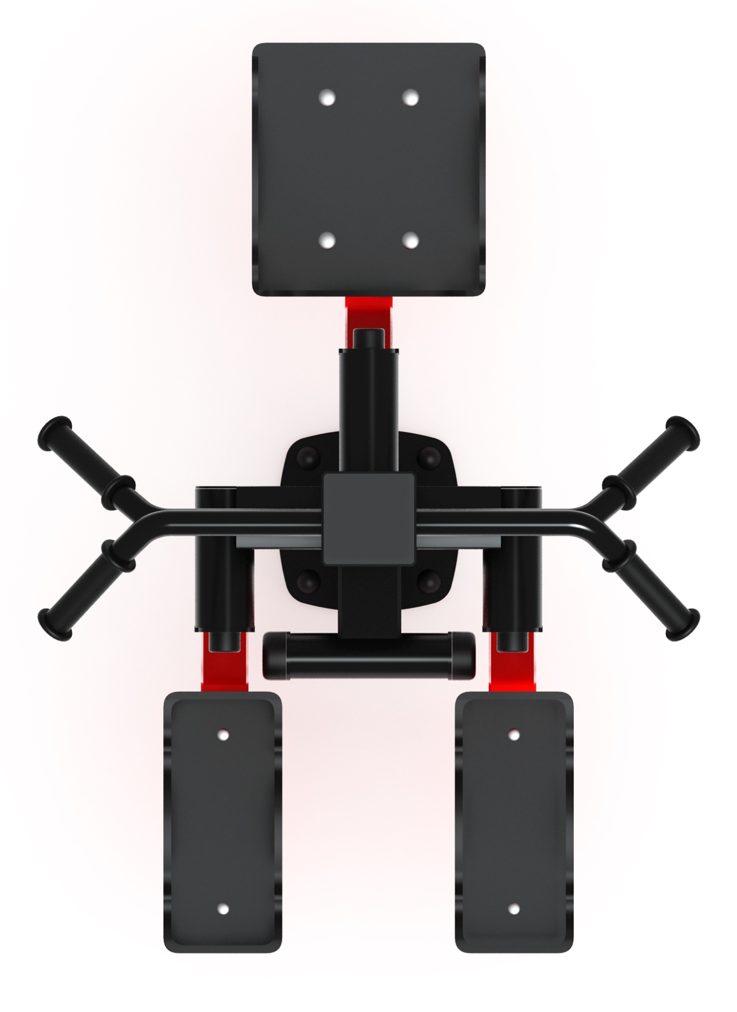 Хипс+Маятник (красный) - Уличный тренажер - СТ 024-11.П