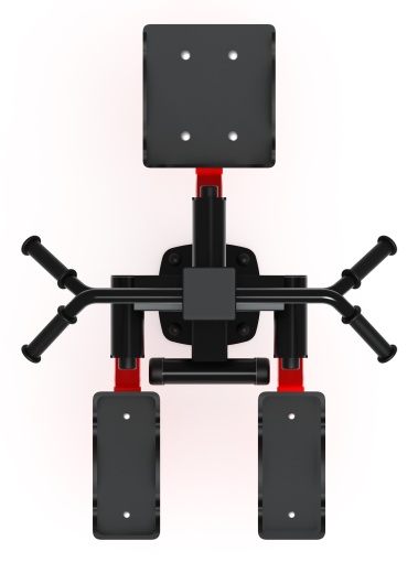 Хипс+Маятник (красный) - Уличный тренажер - СТ 024-11.П