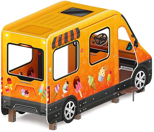 Автобус-мороженое (оранжевый) - Беседка - МФ 10.03.14-01
