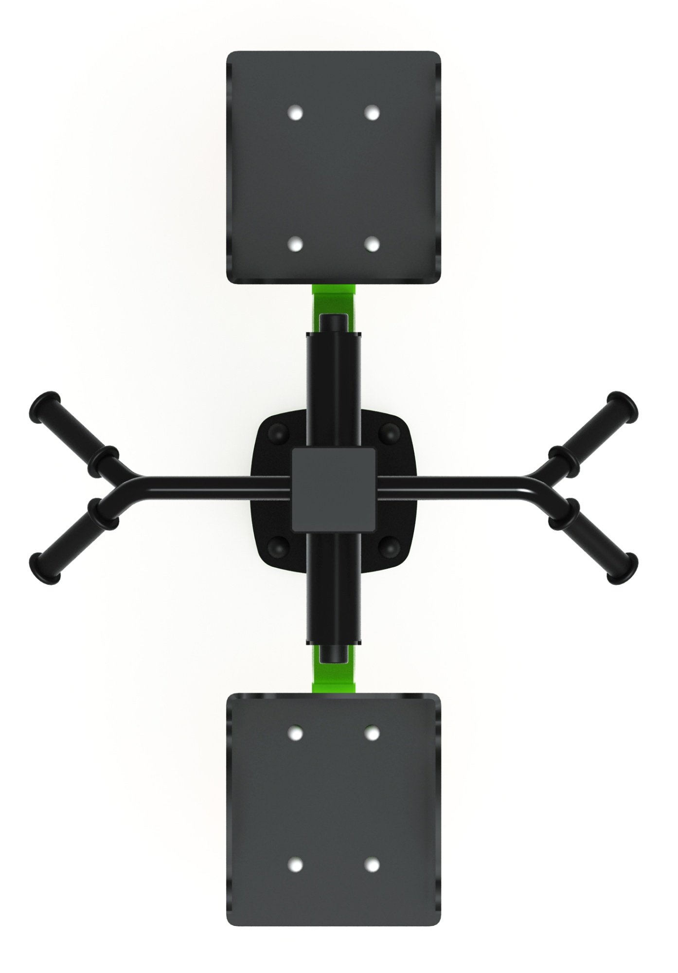 Маятник двойной (зеленый) - Уличный тренажер - СТ 029-12.П