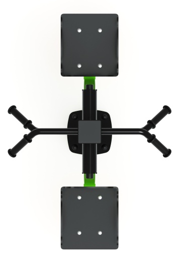 Маятник двойной (зеленый) - Уличный тренажер - СТ 029-12.П