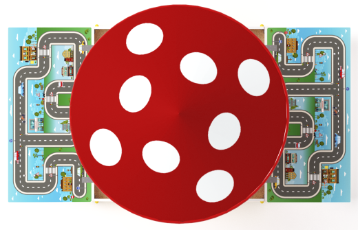 Песочница с крышкой средняя и навесом Грибок (Игра) - ИО 5.01.10-02