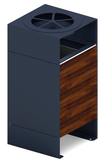 Урна парковая с пепельницей - МФ 50.02.02  (под анкера)