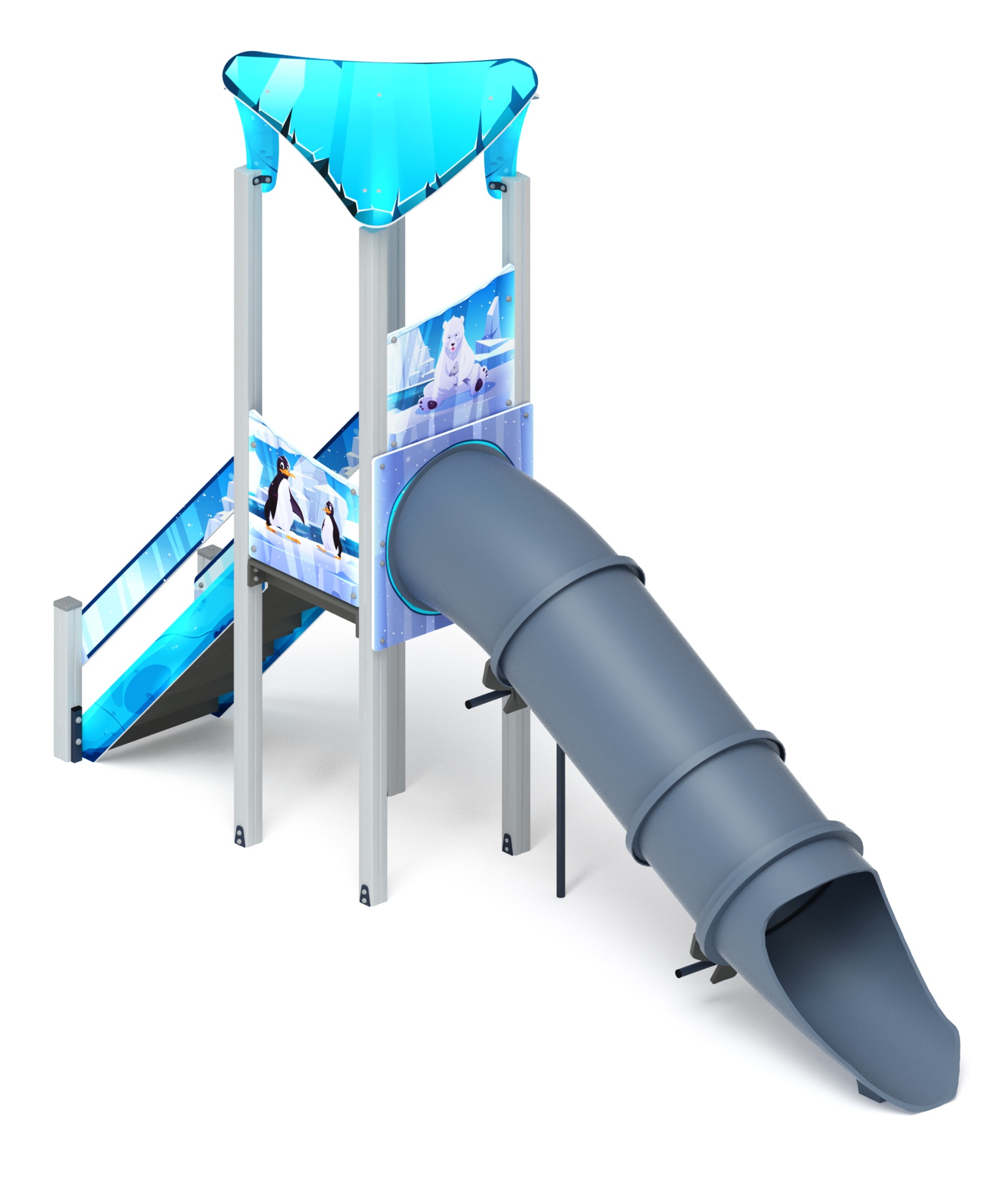 Горка Волшебный город (Снежная королева) - ИО 44.19.01-02 - Тоннельная прямая Н=1500