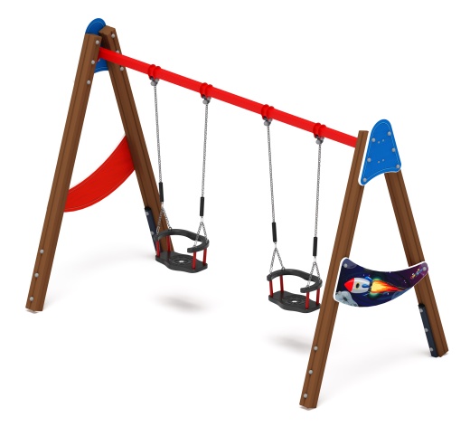 Качели двойные Д2 - ИО 12.Д.01.01.02-П - (Космопорт)