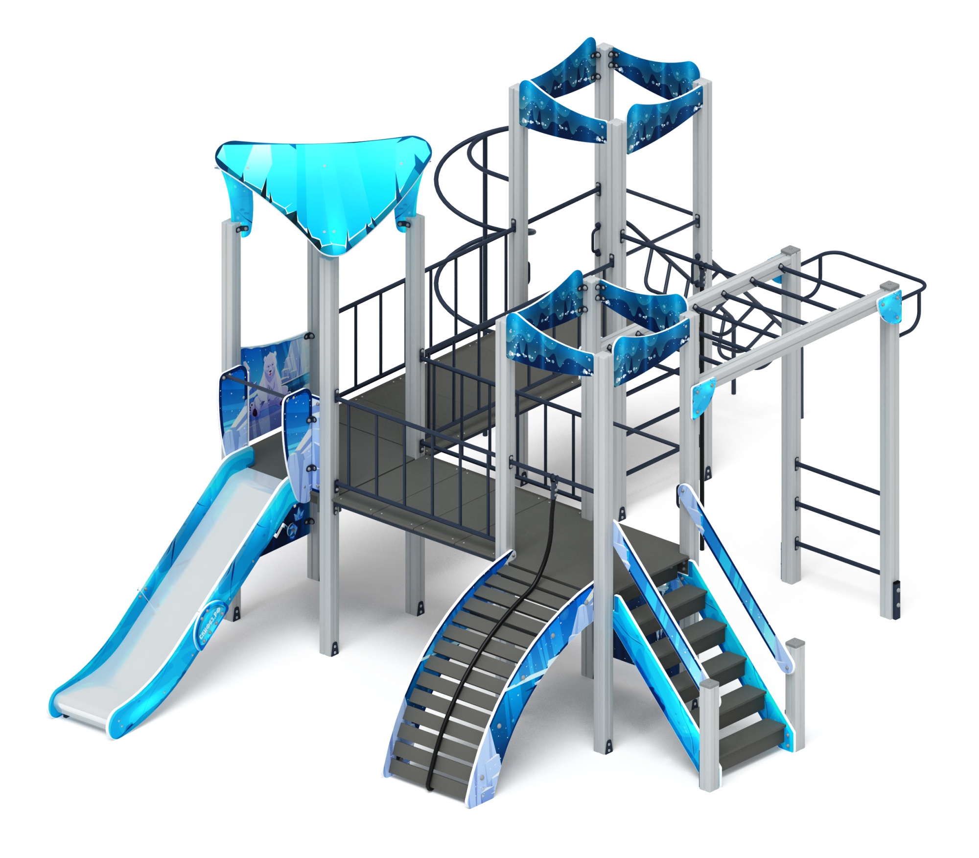 Волшебный город (Снежная королева) - ДИК 2.19.02-02 - Игровой комплекс Н=1200