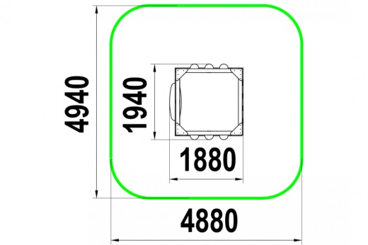 Песочница "Куб-2" МФ-1.126