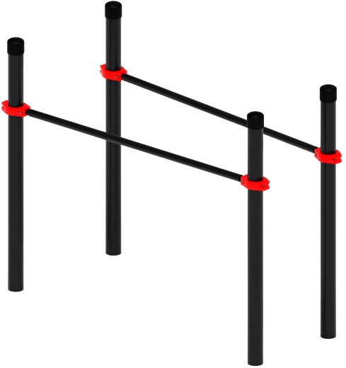 Воркаут ЛОВ 108 красный ВТ 102.09-01