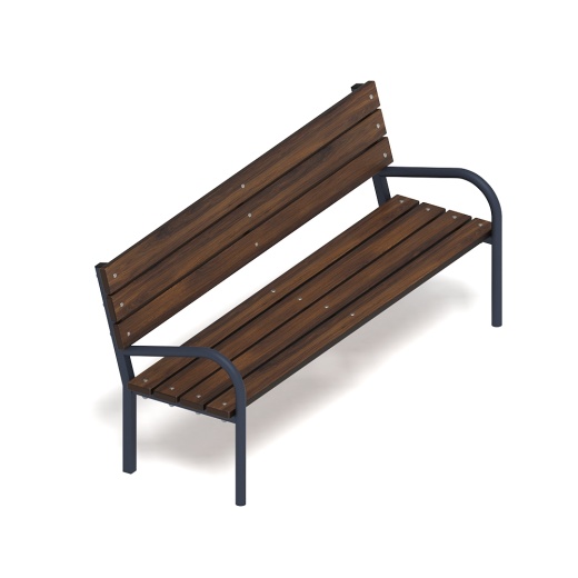 Скамья с поручнем и спинкой - МФ 42.01.16 (Эко стиль)