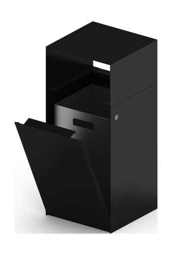 Урна парковая (черная) - МФ 50.02.01-01  (под анкера)