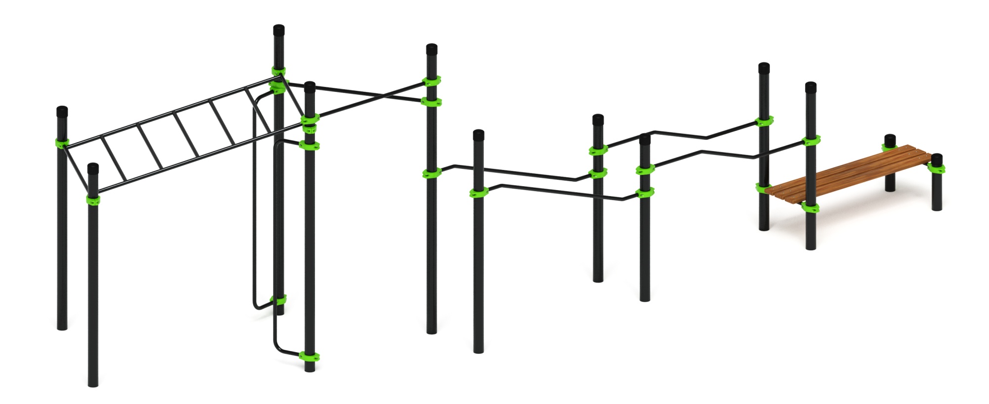 Воркаут ЛОВ 108 зеленый ВТ 102.21-02